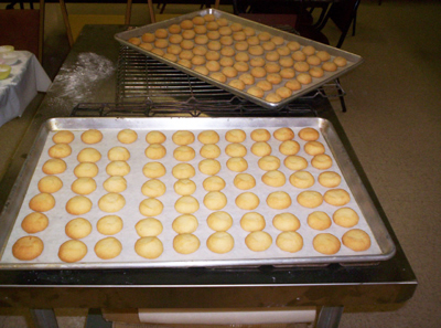 Kourambithes just out of the oven