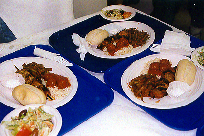 Finished trays for the complete meal