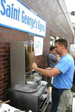 Making gyros sandwiches