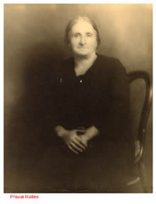 Photo of Praxia Ralles, early immigrant